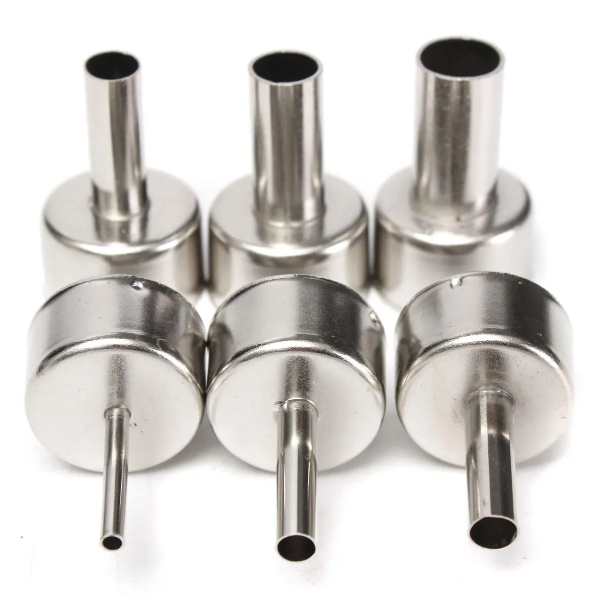 6Pcs 3-12mm Circular Nozzles for 858A 858D Hot Air Soldering Station | 5 Sizes