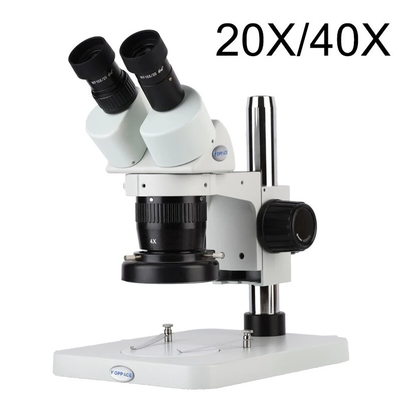 KOPPACE Binocular Stereo Microscope 20X-40X Zoom | WF10X/20 Eyepiece | Phone Repair