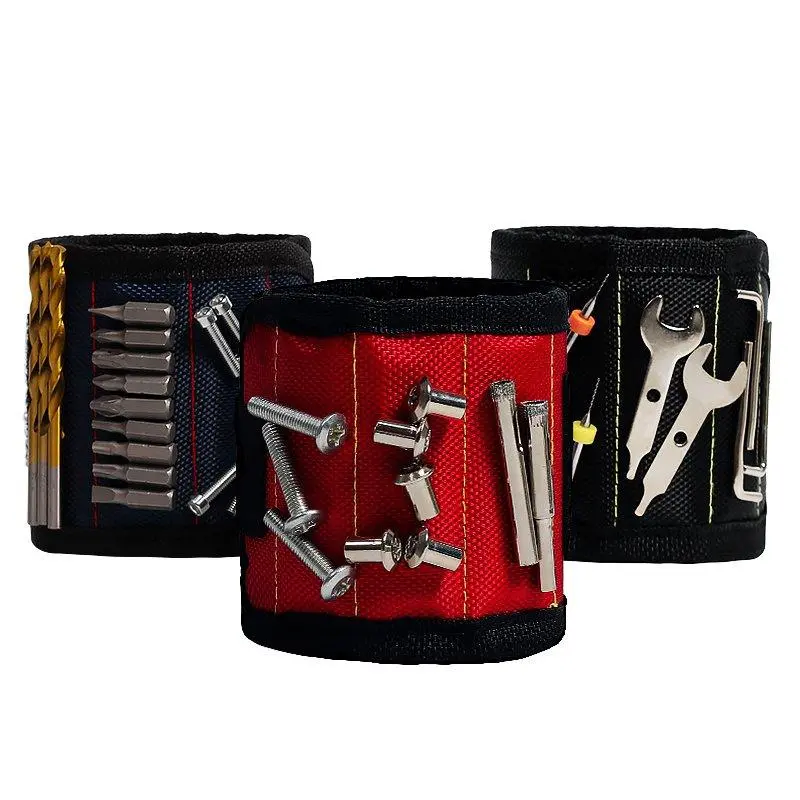 HILDA Magnetic Wristband Tool - 6 Magnets for Screws Nails Nuts Bolts
