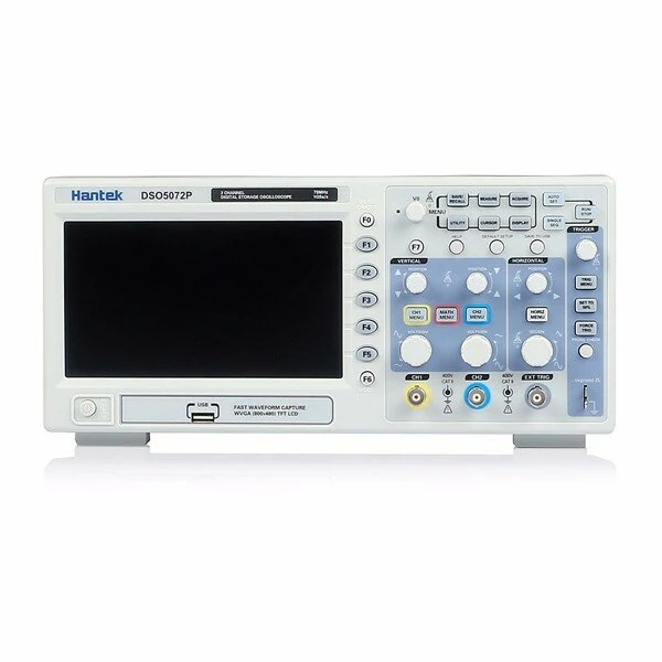 Hantek DSO5072P Oscilloscope - 70MHz 2 Channel 1GSa/s - 7 inch TFT LCD