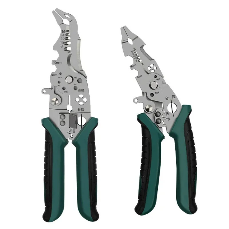 Klein Tools 100922 Wire Stripping Pliers - Multifunctional Electrical Tool with Anti-Slip Handles
