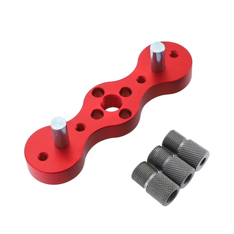 Aluminum Alloy Woodworking Dowelling Jig - 6/8/10mm Self Centering Drill Guide Kit