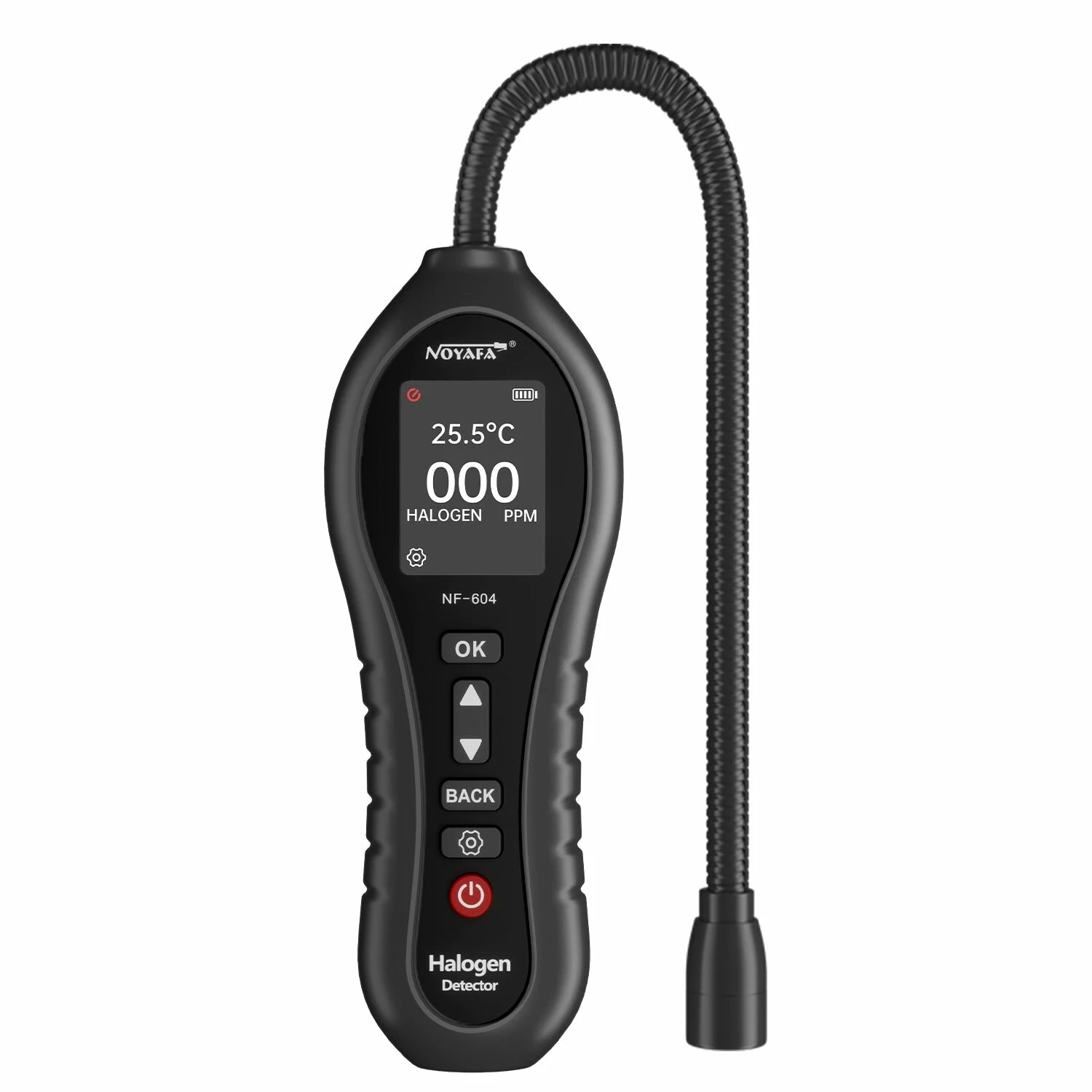 NOYAFA NF-604 Halogen Leak Tester | 0-1000PPM High Sensitivity | Triple Alert & Temp Test