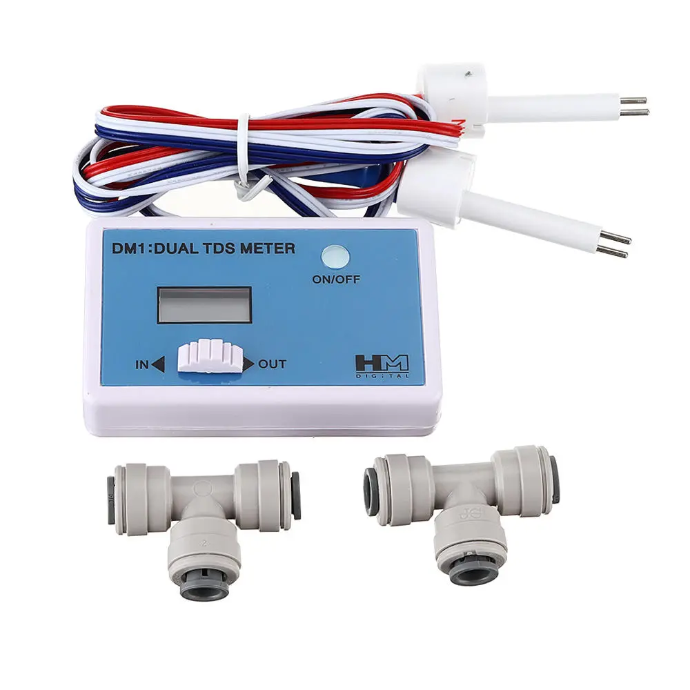 HM Digital DM-1 In-Line Dual TDS Monitor | Measure Input & Output Water