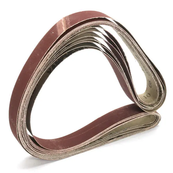 7pcs 1x42 Inch Sanding Belts Set | Mixed Grit 80-1000 | Aluminium Oxide