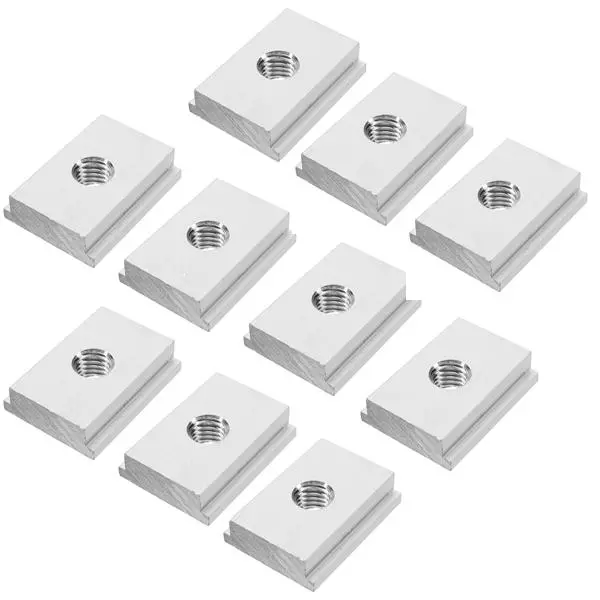 ENJOYWOOD 10pcs M8 T-Track Nut | T-Slot Fastener for Woodworking Tools