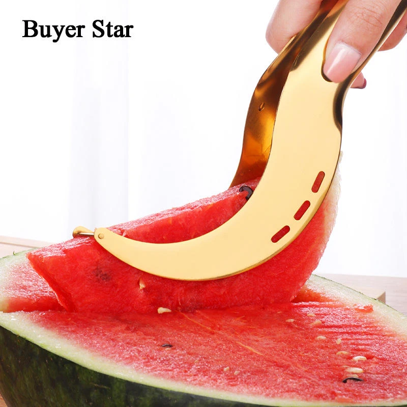 Stainless Steel Watermelon Cutter - High-Grade Splitter & Clip | EDC Gadget