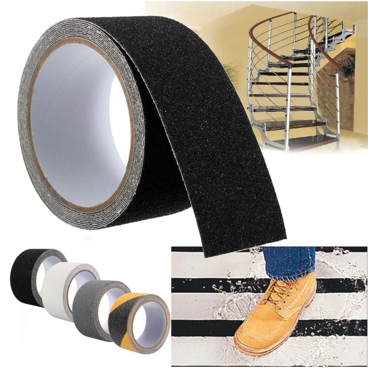 Non-Slip Safety Grip Tape | Strong Adhesive for Stairs & Floor | Indoor Outdoor