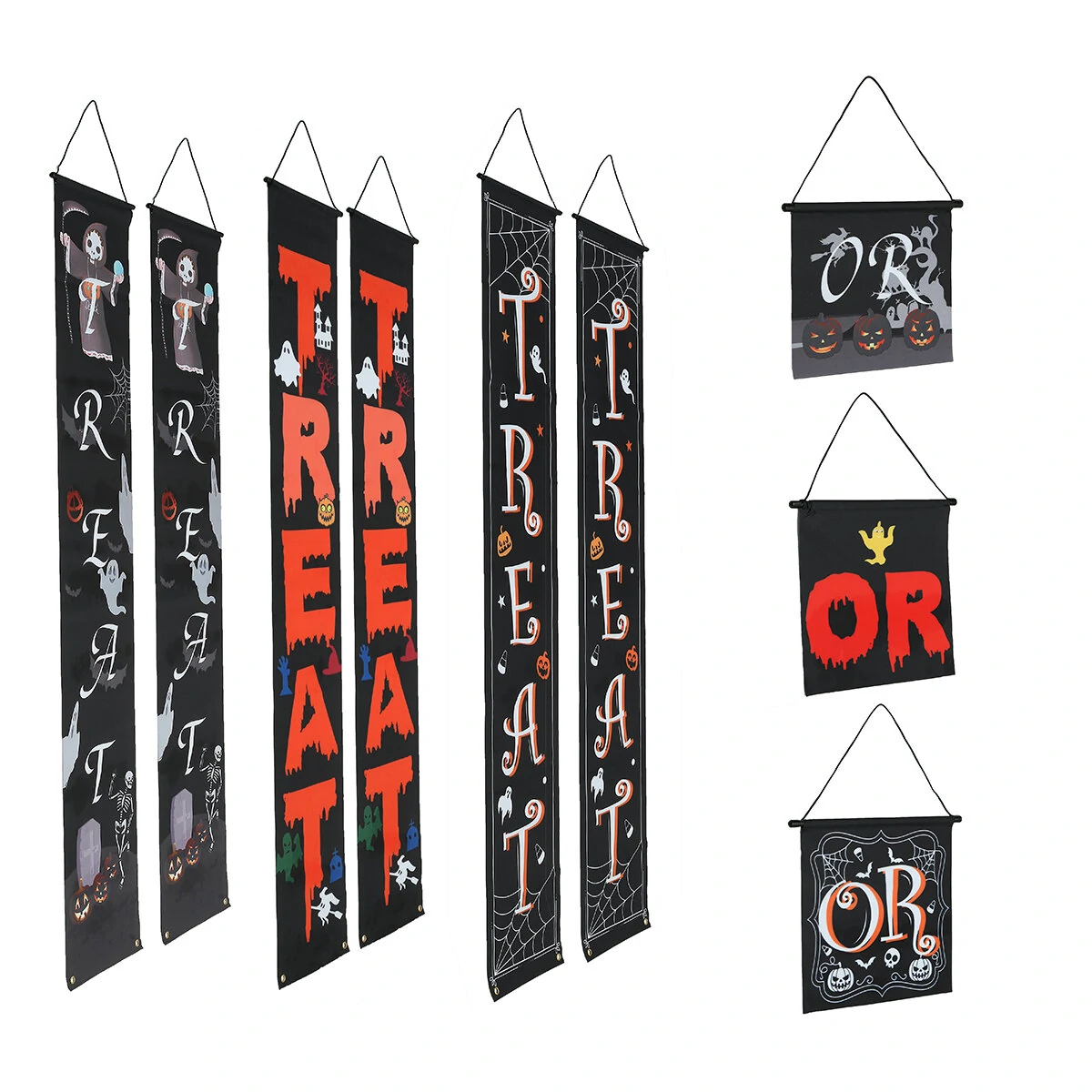 Ghost Festivals Couplet Door Banner - Outdoor Decoration for Door Curtain