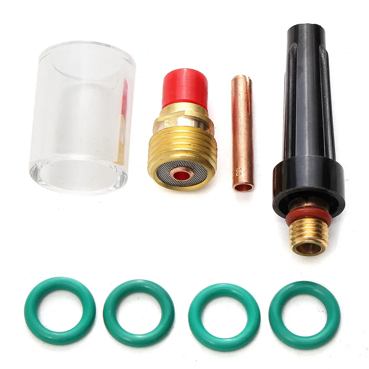 8Pcs TIG Welding Torch Kit - Gas Lens Glass Cup For WP-9/20/25 Series