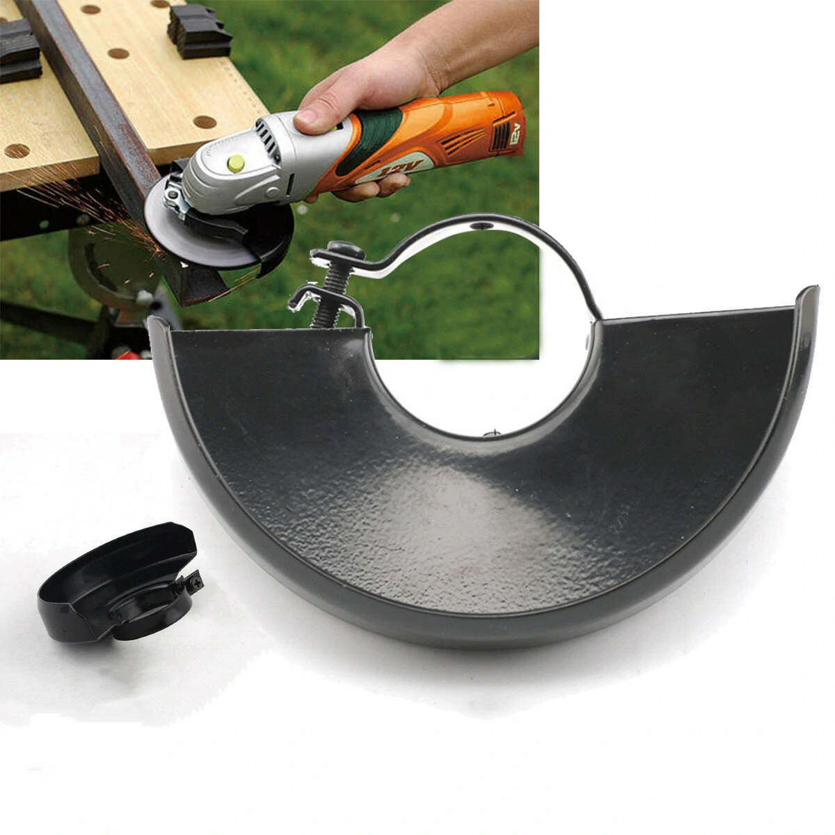 Angle Grinder Cover Protective Hood - 110-230mm Spark Protection for Wood Carving