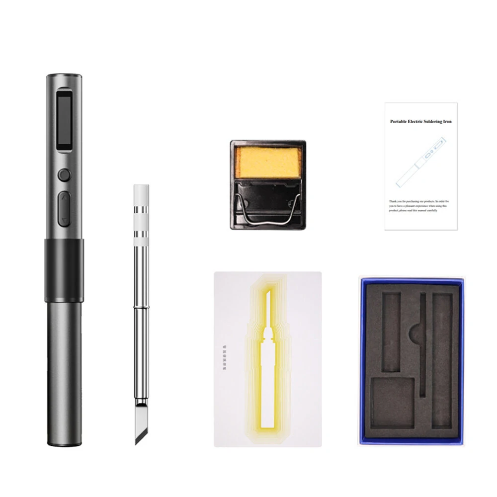 T65 Smart Soldering Iron - 65W Fast Heating & Adjustable Temperature 150-450°C | PD+QC Charging