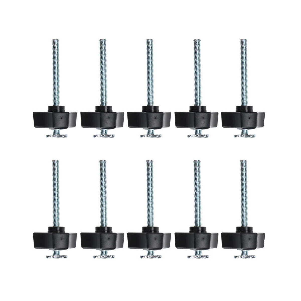 T-Bolt and Nut Set M8 | 10-Pack for Miter Track & Jigs | Woodworking Tool Fastener
