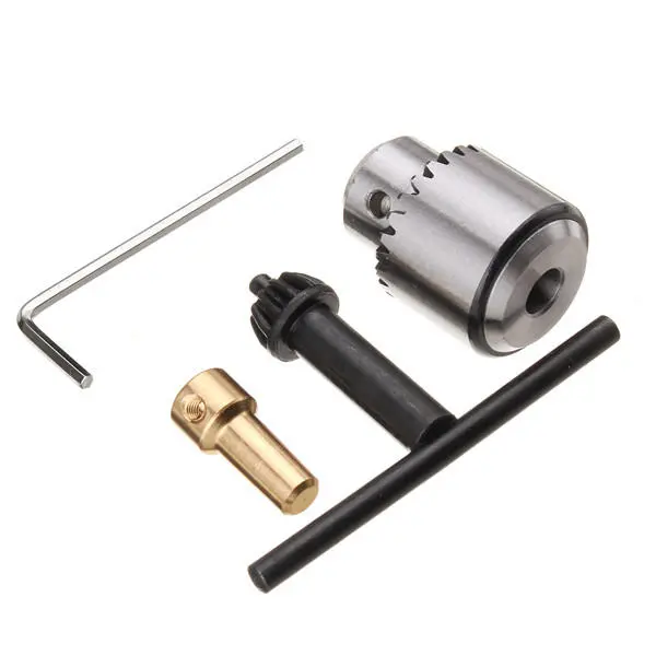 Micro Motor Drill Chuck Clamp 0.3-4mm | With Key & 1/8 Inch Shaft Rod