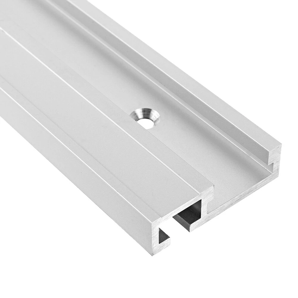 Drillpro Aluminum T-Track Miter Jig Fixture - 45x12.8mm Slot For Table Saw & Router Table
