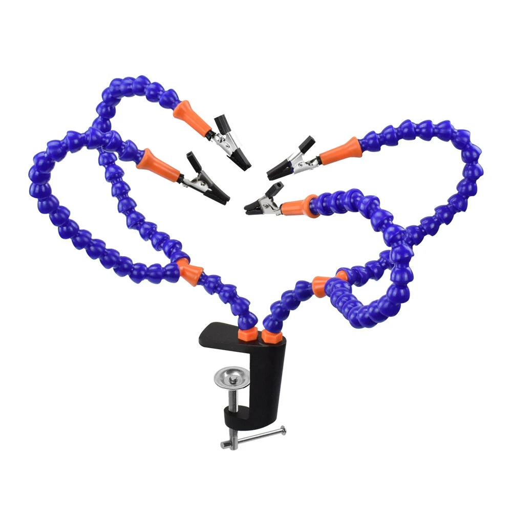 4-Jaw Multi-Weld Bracket Repair Fixture | 4 Flexible Arms for Modeling & Assembly