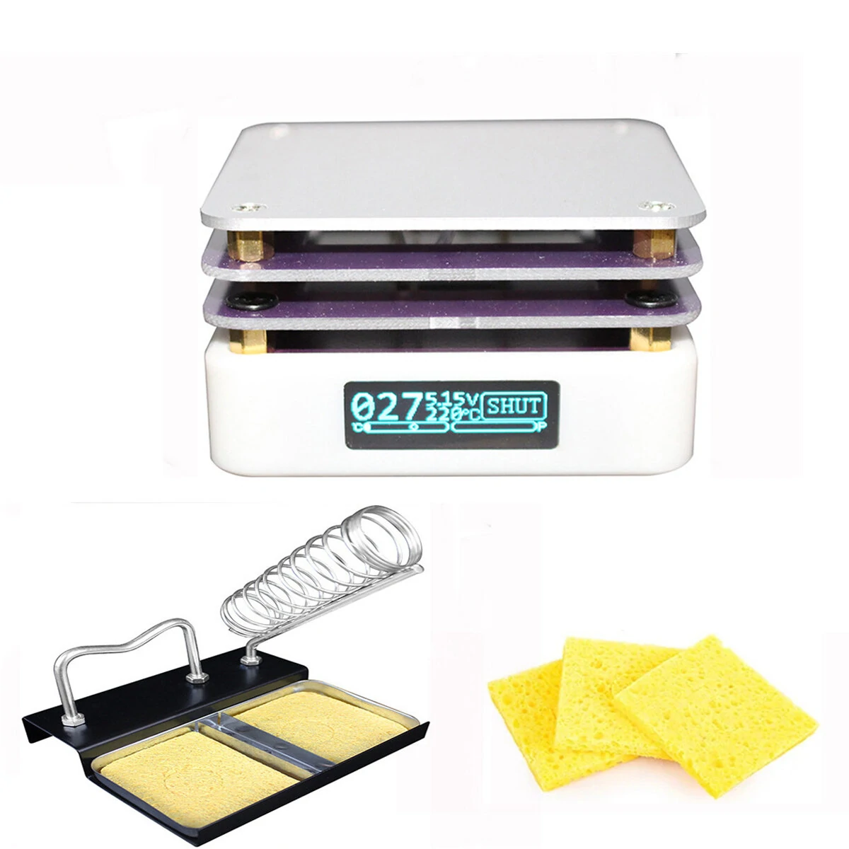PD 65W Ultra-Compact Soldering Station | Smart Heating Platform with LED Display & USB-C Input for Electronics Repair