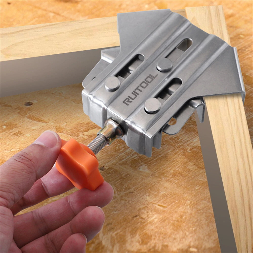 Right Angle Clamp - Premium Adjustable Woodworking Tool for T-L Joints | 16-35mm Range