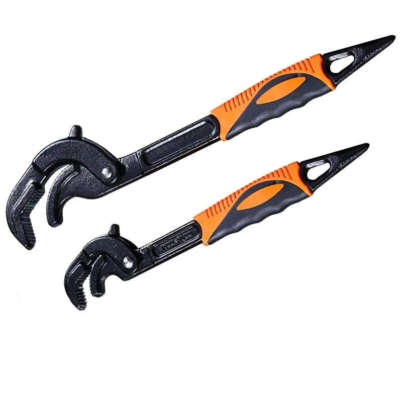 Universal Key Pipe Wrench Set | 14-30mm & 30-60mm | High-Carbon Steel Snap & Grip