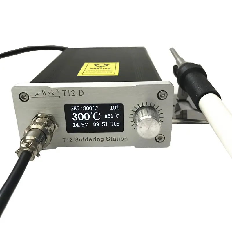 Fwxk T12-D Soldering Station - OLED Screen | Automatic Sleep | 907 Handle