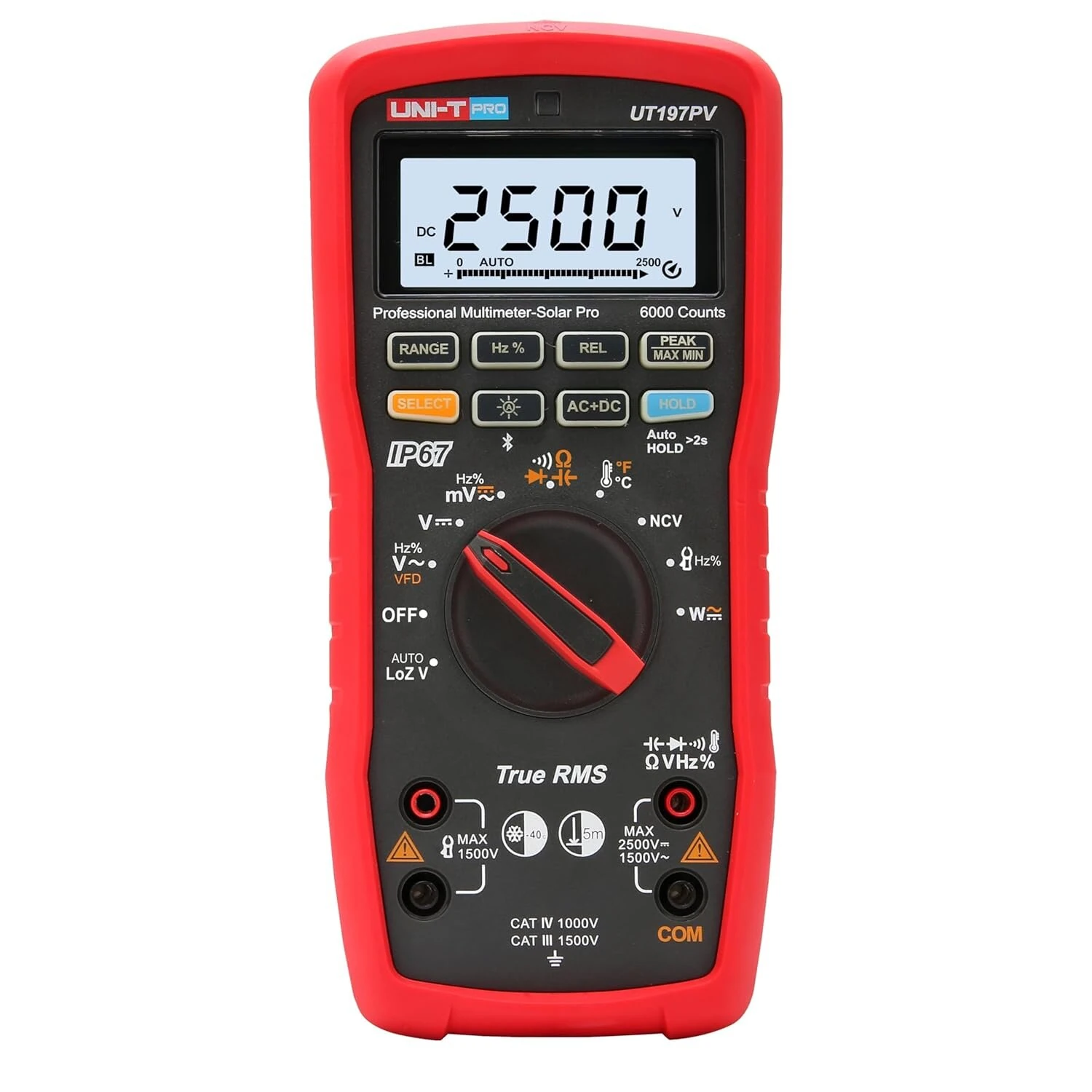 UNI-T UT197PV Digital Multimeter | True RMS 600000 Count | IP67 Waterproof & Bluetooth