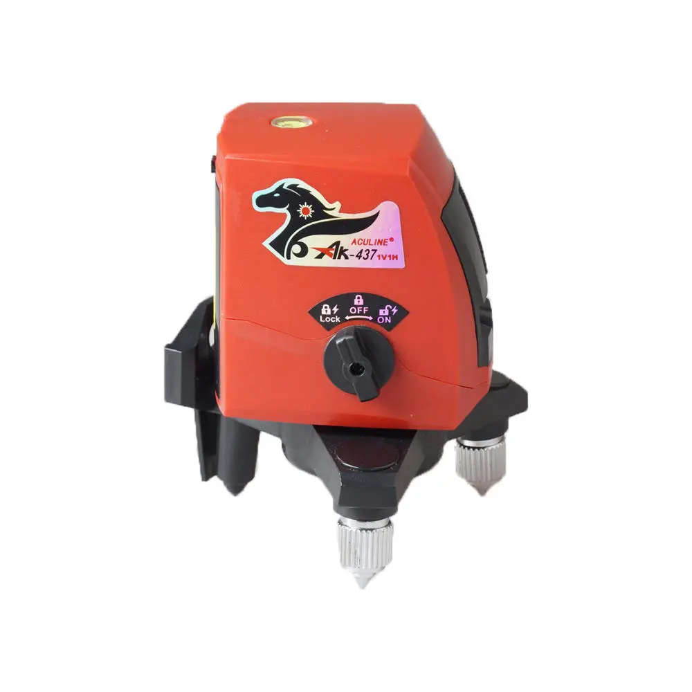 MOSKI AK-437 Mini Laser Level - 2 Red Lines & Ray for Alignment