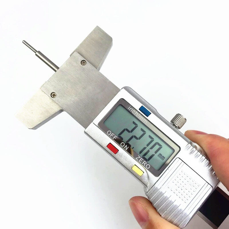 Digital Tread Depth Gauge 0-25mm | LCD Stainless Steel Tyre Caliper | Metric/Inch