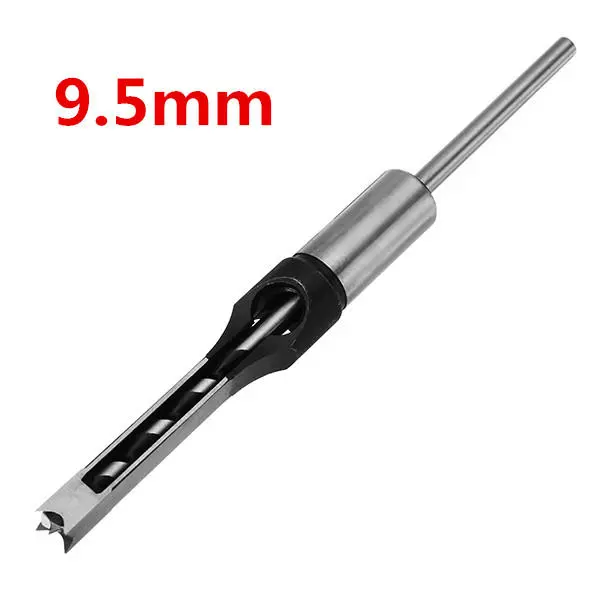 9.5mm Square Hole Saw Drill Bit - Woodworking Mortising Chisel for Clean Cuts