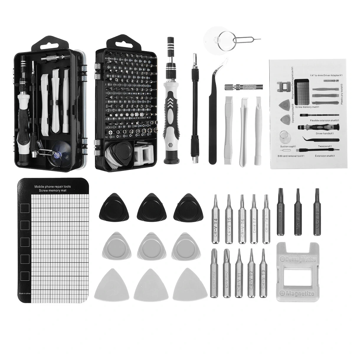 Pro-Tech 122-in-1 Electric Precision Screwdriver Set | Multi-Function Repair Tool Kit