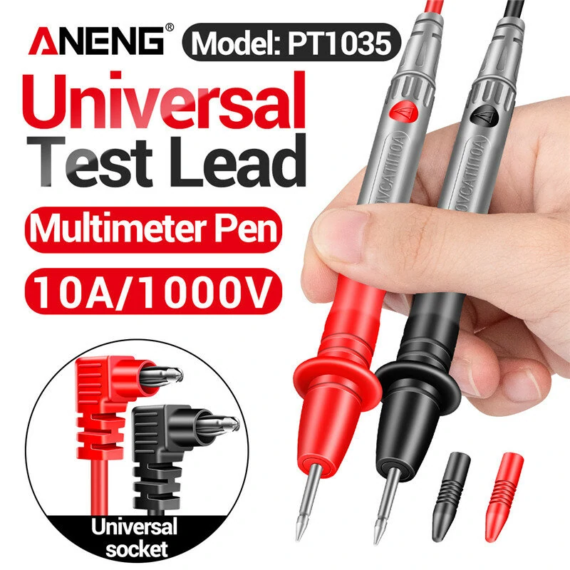 ANENG PT1035 Digital Multimeter | 10A 1000V Test Lead with Replaceable Probe