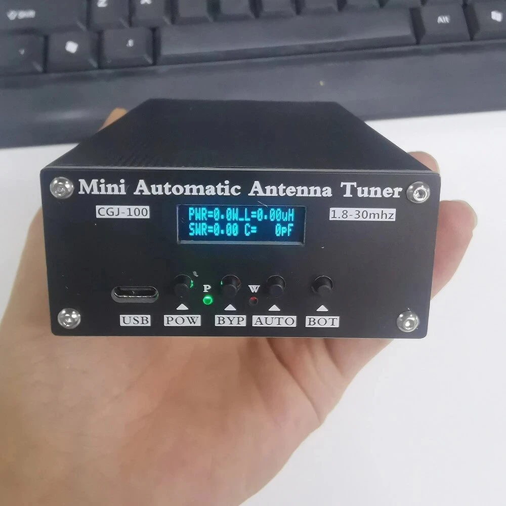 ATU100 Automatic Antenna Tuner 100W | 1.8-30MHz HF | With Internal Battery | Assembled