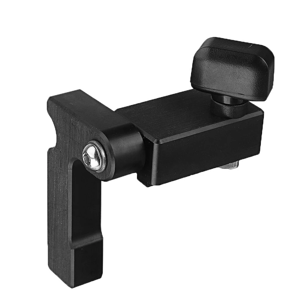 Drillpro Aluminum Box Joint Jig - Fence Stop for Miter Gauge & T-Track Tool