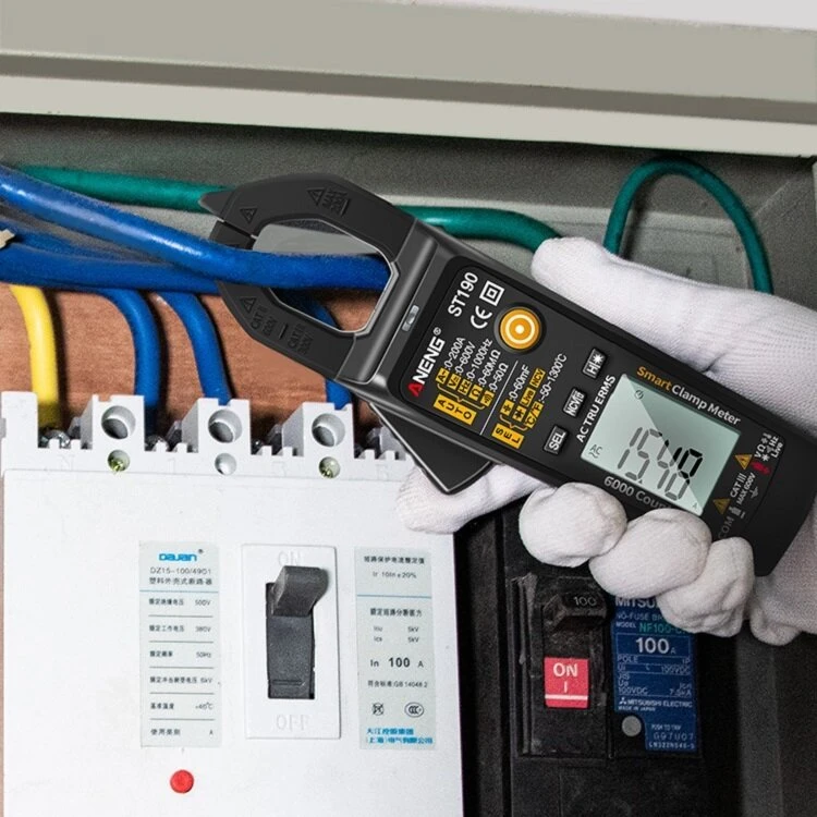 ANENG ST190 True RMS Clamp Meter - 6000 Count Digital Multimeter | AC Current Tester