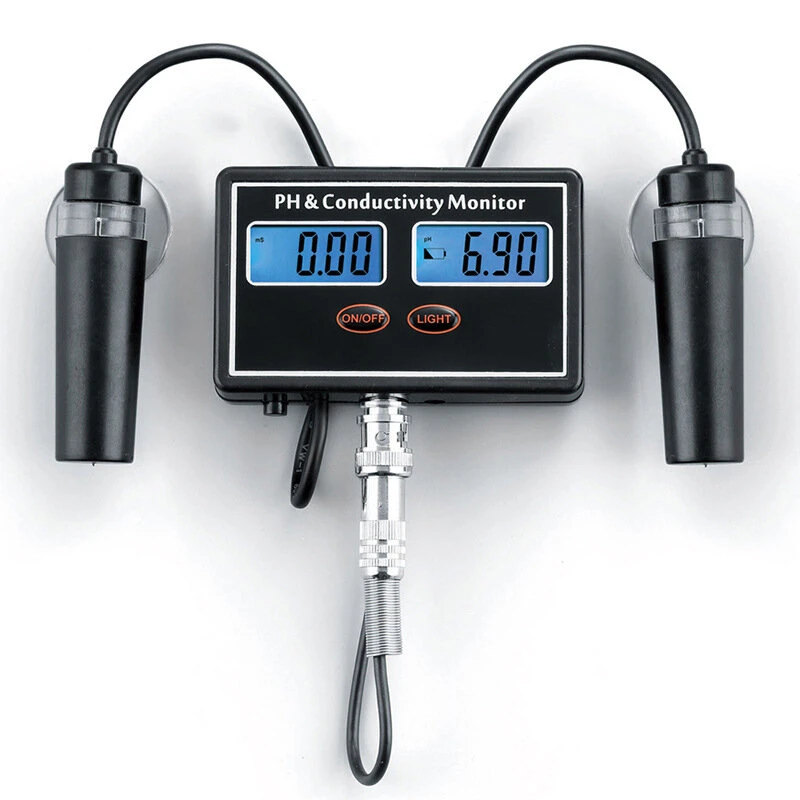 Digital PH EC Conductivity Monitor Meter | Water Quality Tester with ATC