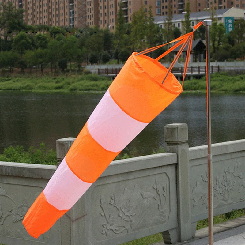 All Weather Nylon Wind Sock Weather Vane | Outdoor Wind Monitor & Kite