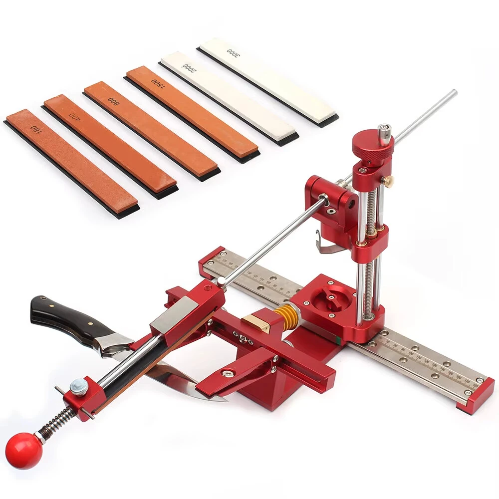 Professional Knife Sharpener Kit - High Precision Whetstone Grinder with Adjustable Rail System