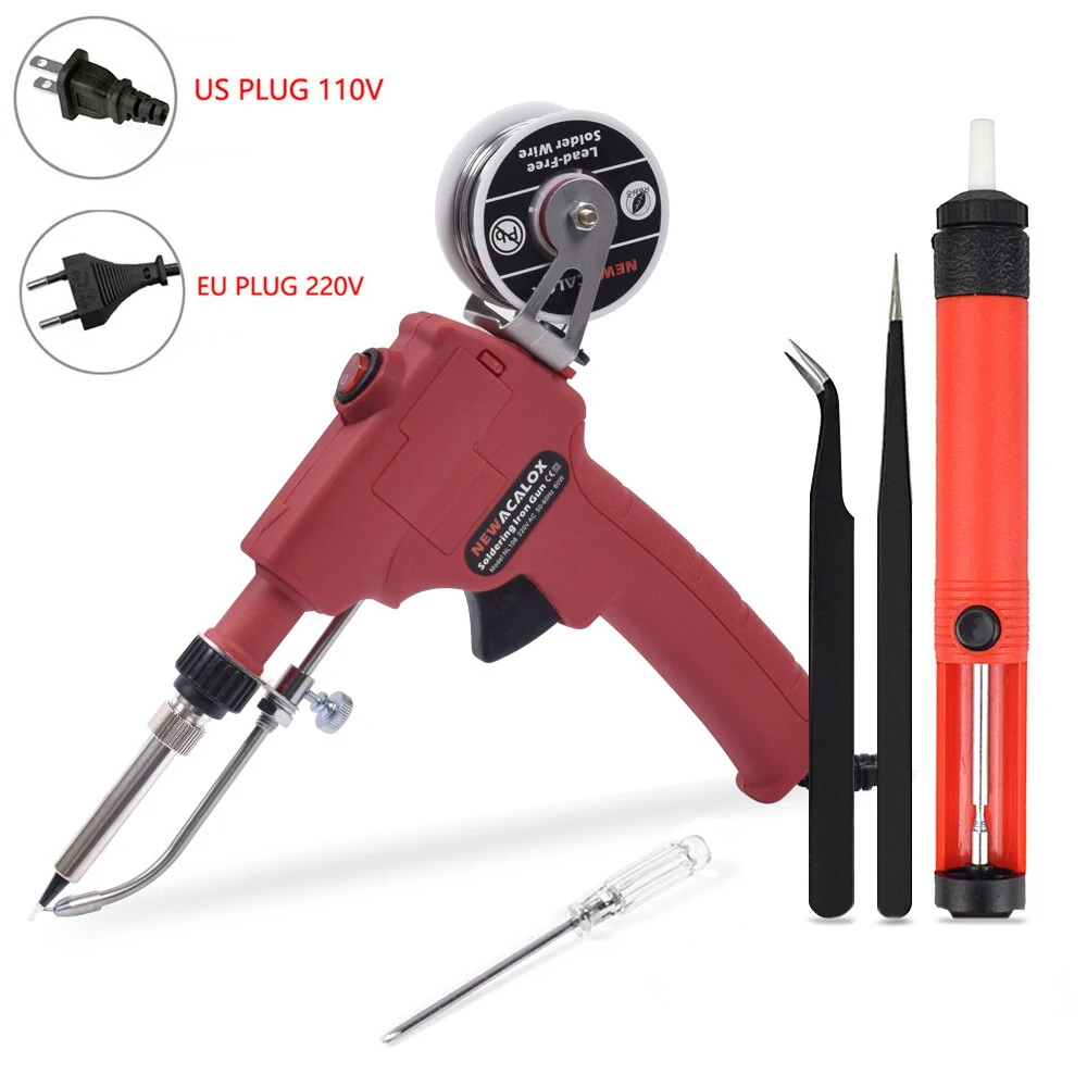 60W Automatic Soldering Iron Gun | EU/US Desoldering Pump for Circuit Board Repair DIY