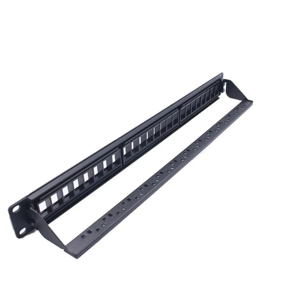 Tripp Lite 1U 24-Port CAT6 Patch Panel | Keystone Jack Network Rack Panel