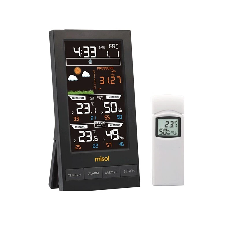 MISOL 2810-W1T Wireless Weather Station - Digital Thermometer Hygrometer Barometer