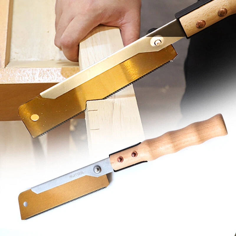 RUITOOL 7-Inch Hand Saw | SK5 Steel Blade & Wood Handle | Dual-Sided Fine & Coarse Teeth