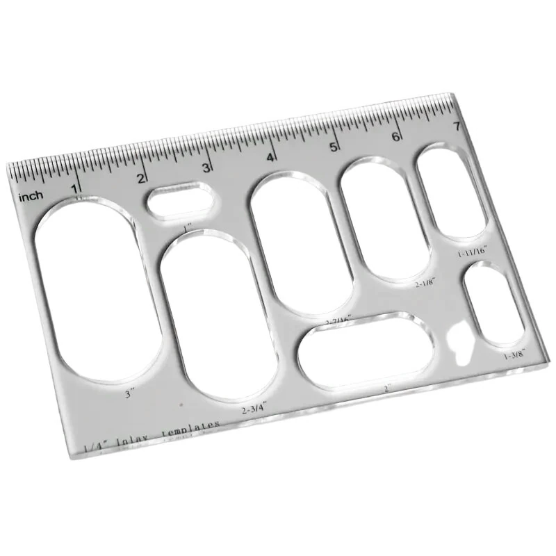 8-in-1 Acrylic Router Template Set | 5mm Thick Oval Nested Templates for Woodworking