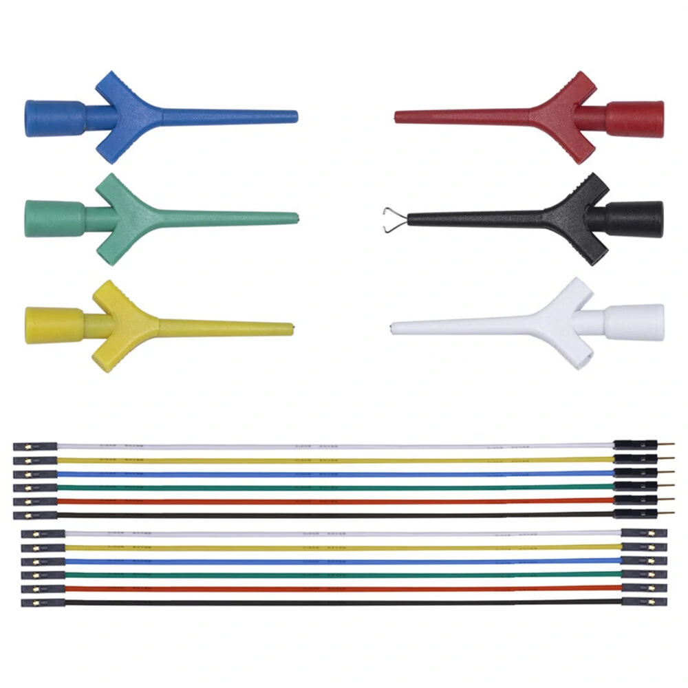 18PCS High-Pressure Differential Multimeter Test Hooks | Universal Aircraft IC Clamp | Compact Probe Needle