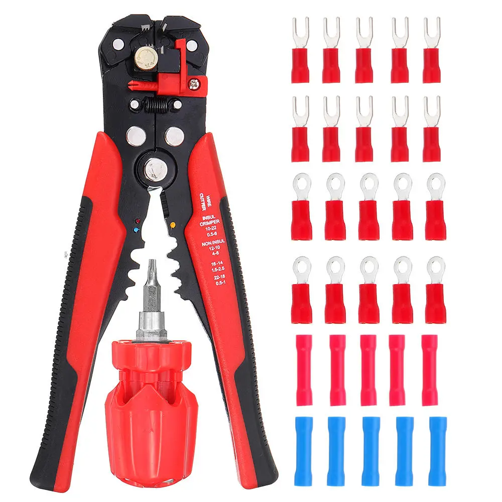 Automatic Adjusting Wire Stripper - Crimping Plier 0.2-6.0mm² 24-10AWG Multifunctional Tool