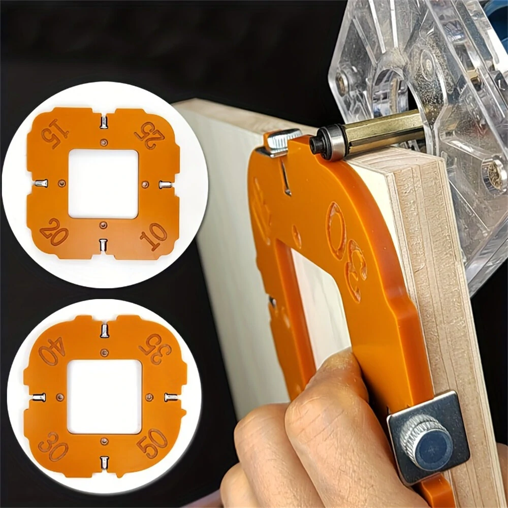 Woodworking Router Corner Template Jig - R5 to R50 Arc Angle Tool | Router Table Plate