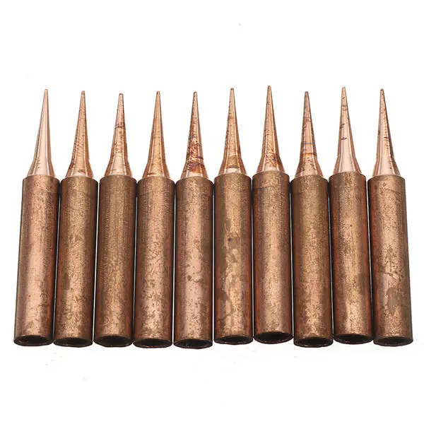 Tsui 10Pcs Copper 900M-T-I Soldering Iron Tips | For Soldering & Rework Station