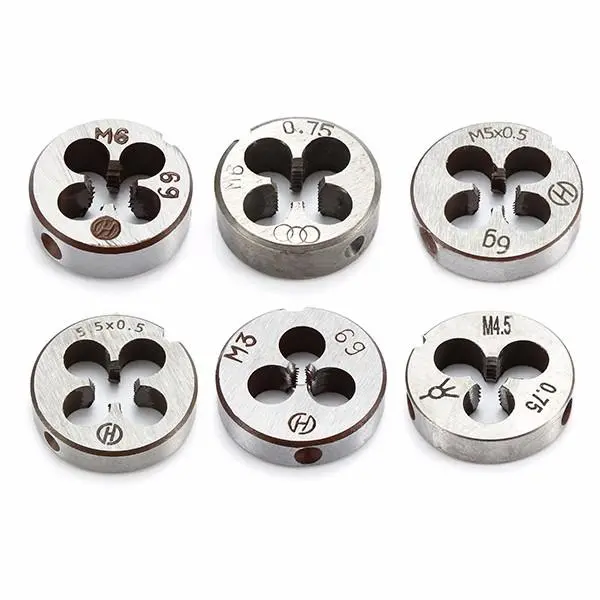 M3 to M6 20mm Alloy Steel Right Hand Thread Die | Metric Drill Attachment