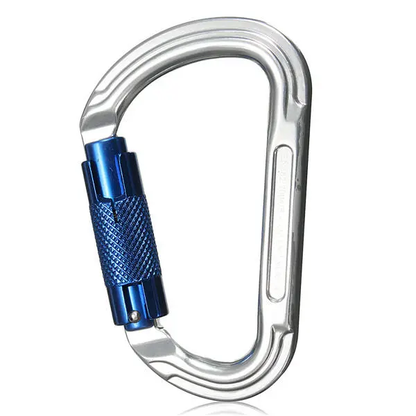 30KN Aluminum Alloy D Carabiner - Climbing Safety Tool & EDC Gadget