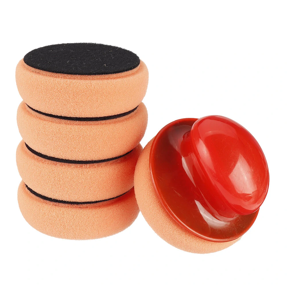 Meguiar's 6-Piece Wax Applicator Pad Kit | Foam & Microfiber Pads with Handle