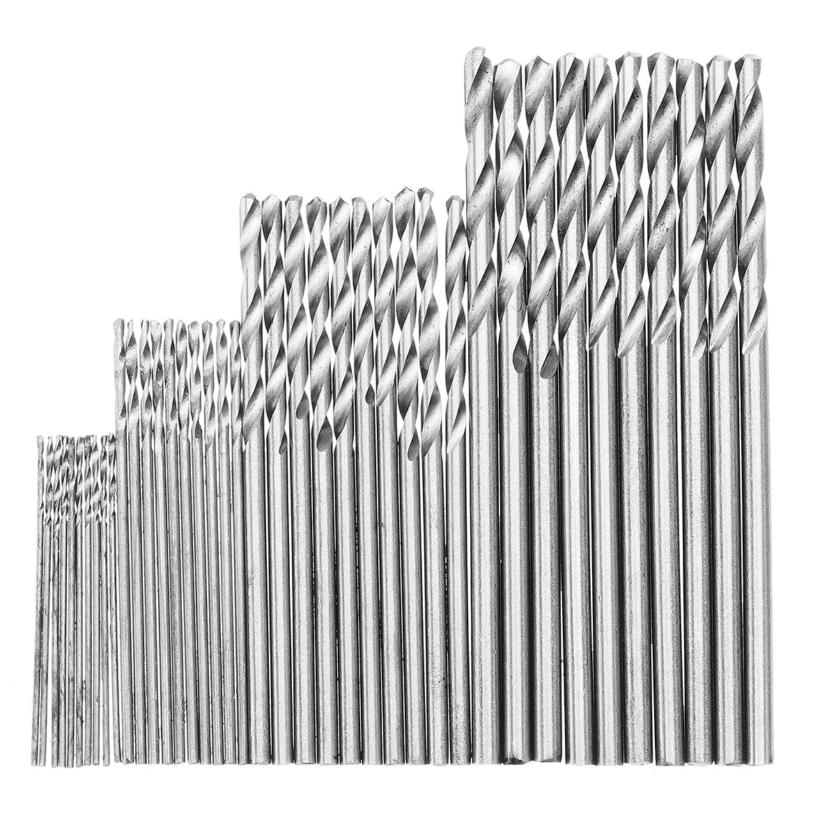 40Pcs HSS Twist Drill Bit Set - 0.6 to 2.0mm High Speed Steel Metric Bits