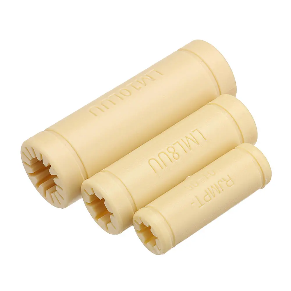 Machifit LML6UU LML8UU LML10UU Linear Bearing | Solid Polymer Slide Bushing for CNC